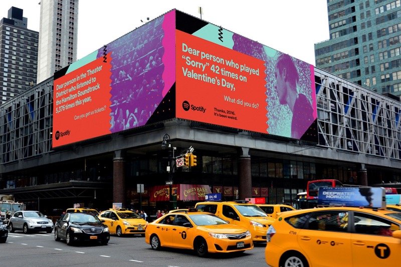 Spotify ad in US