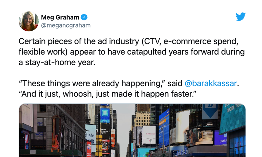 BKW Part of CNBC Story on Pandemic Advertising, E-Commerce, Connected TV Trends