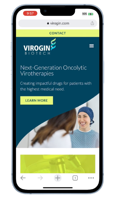 20230202135737removebgpreview BKW Partners The Virogin Biotech homepage on mobileas designed by BKW PartnersBKW Health BKW Partners